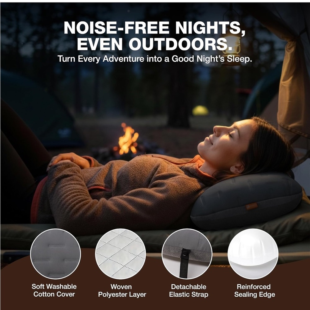 Inflatable camping pillow - Picture 6 of 8